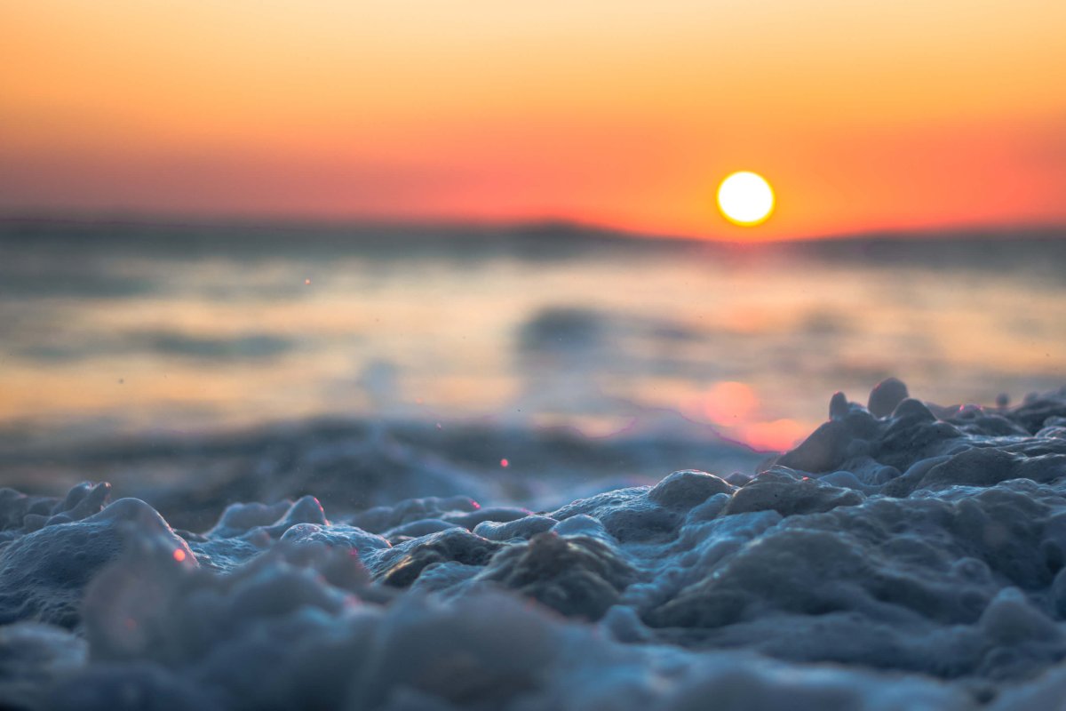 La Parguera beach at sunset.