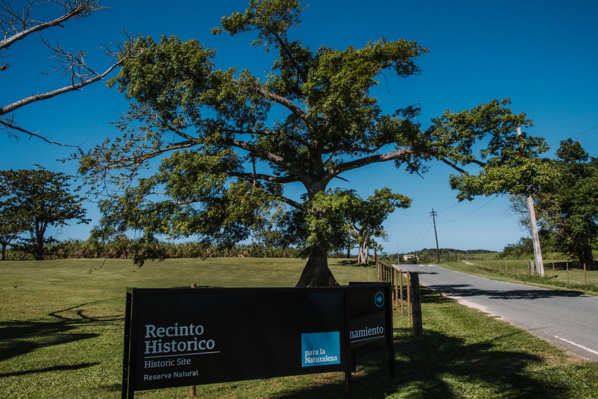 Entrance to Hacienda La Esperanza in Manati.