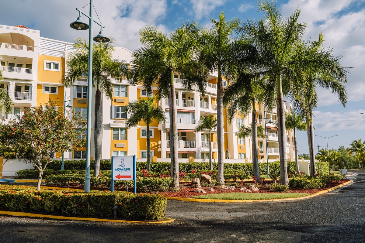 Outside view of the Aquarious Vacation Club