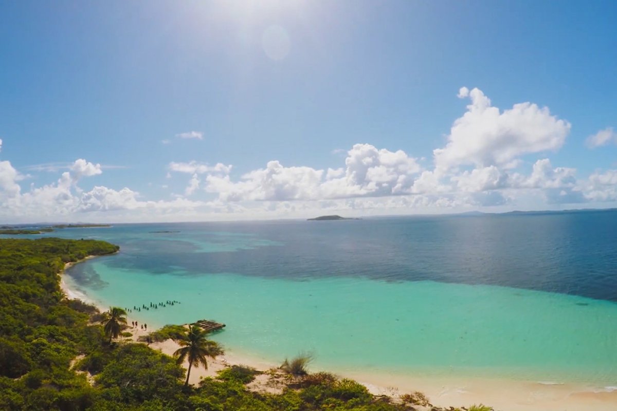 Aerial view of Icacos Island key