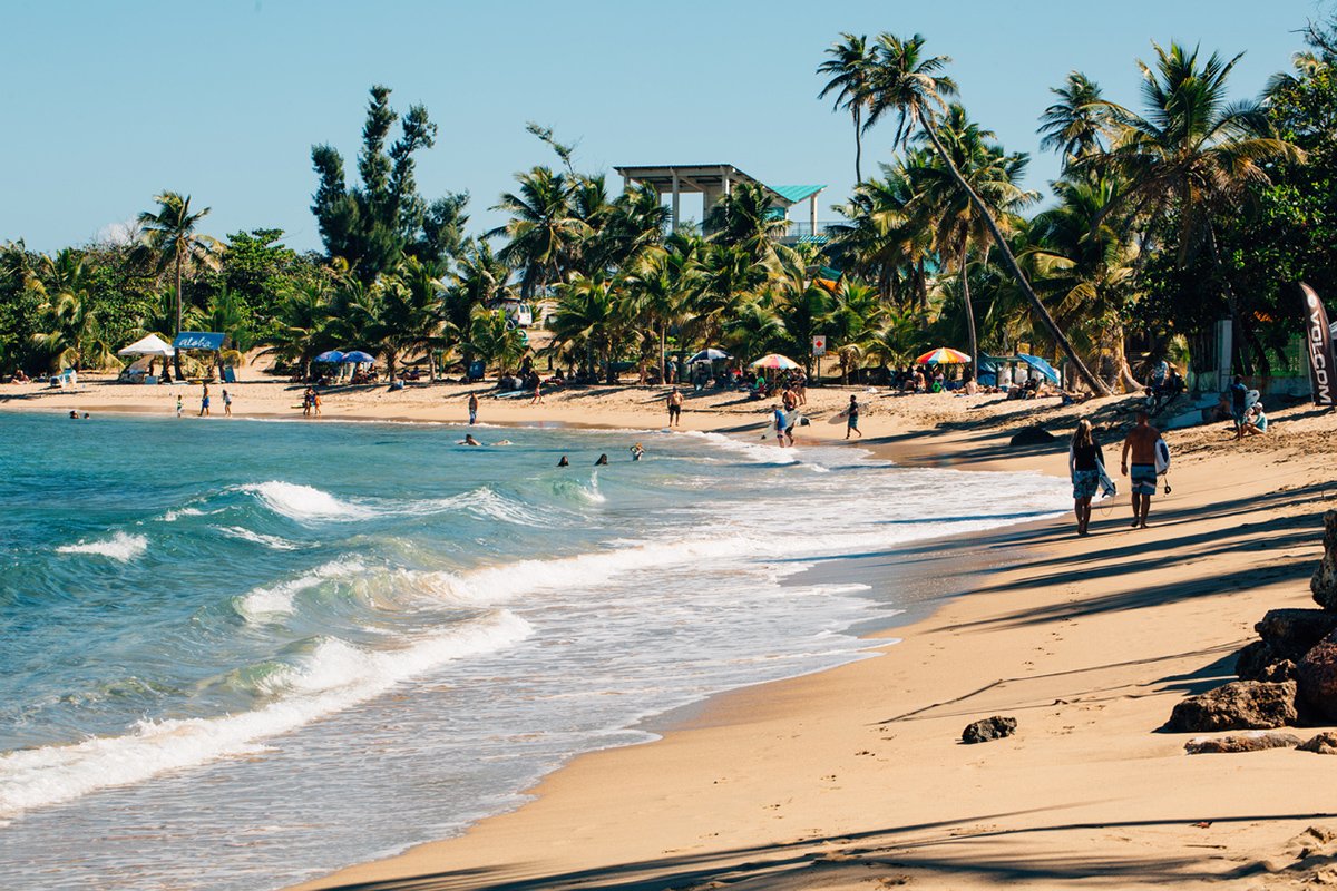 View of Jobos beach in Isabela.