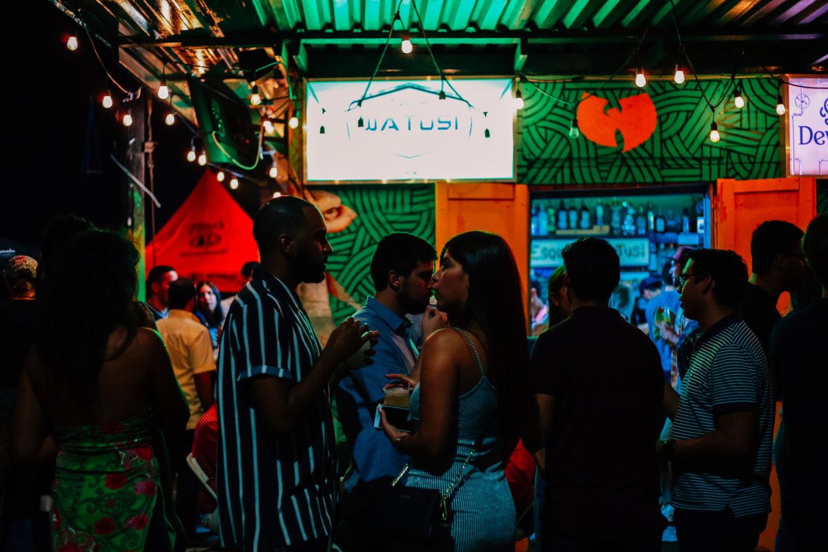 Nightlife at Esquina Watusi in Santurce.