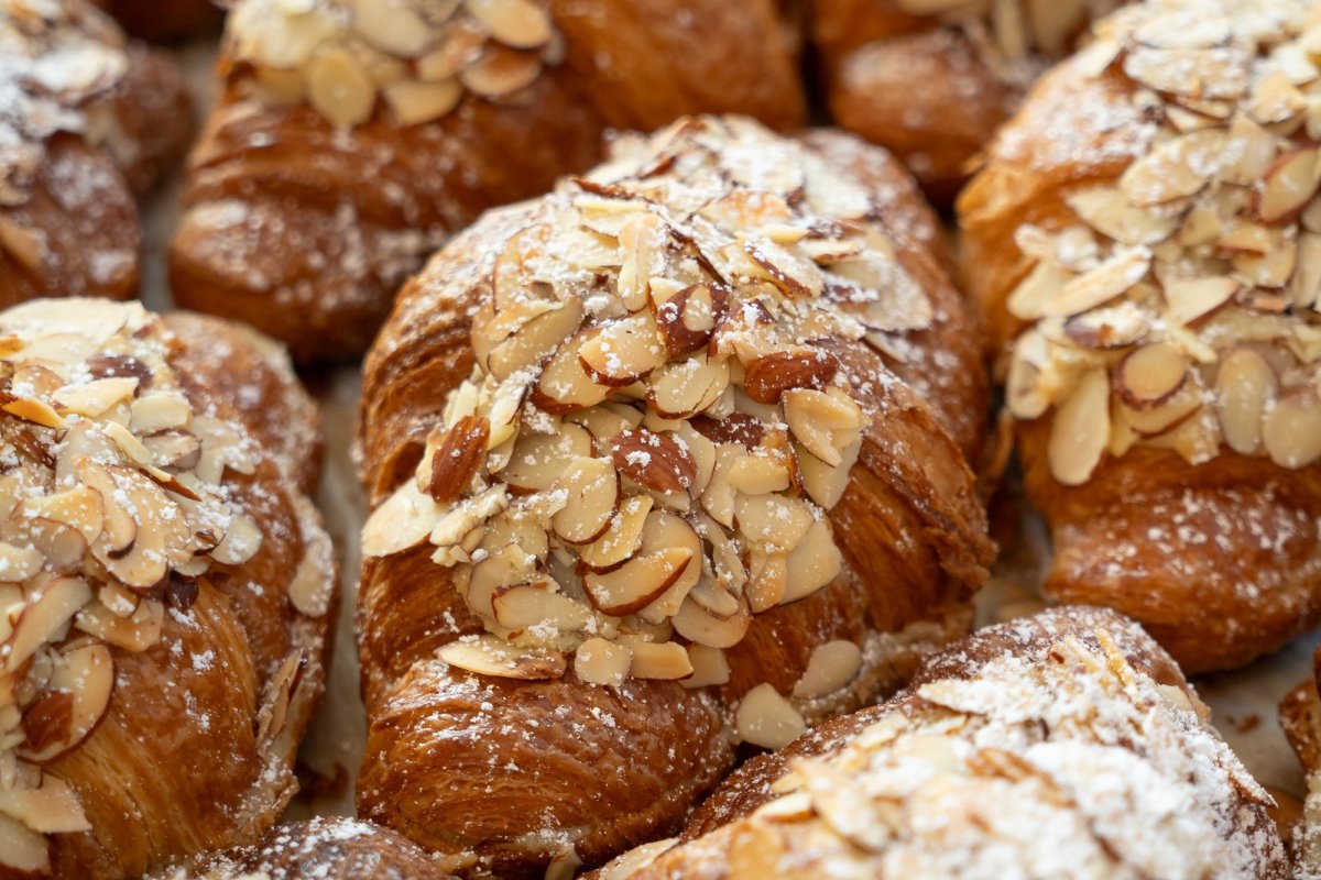 Almond croissants from Lucía Patisserie.