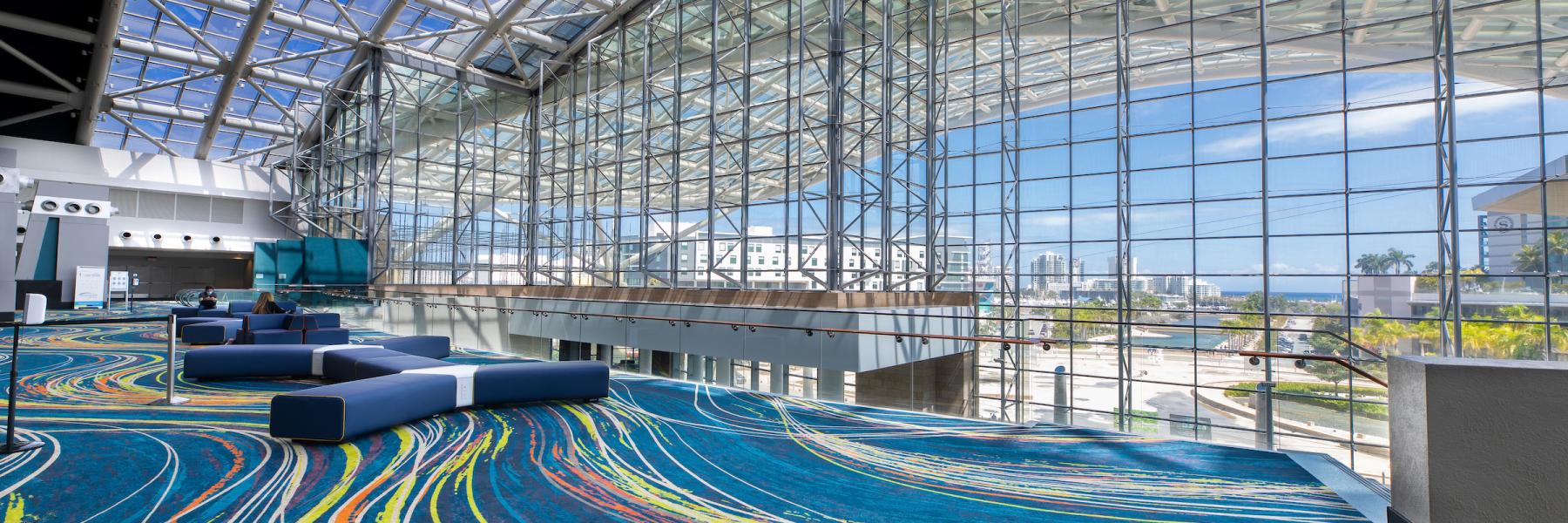 Interior view of Puerto Rico's Convention Center.