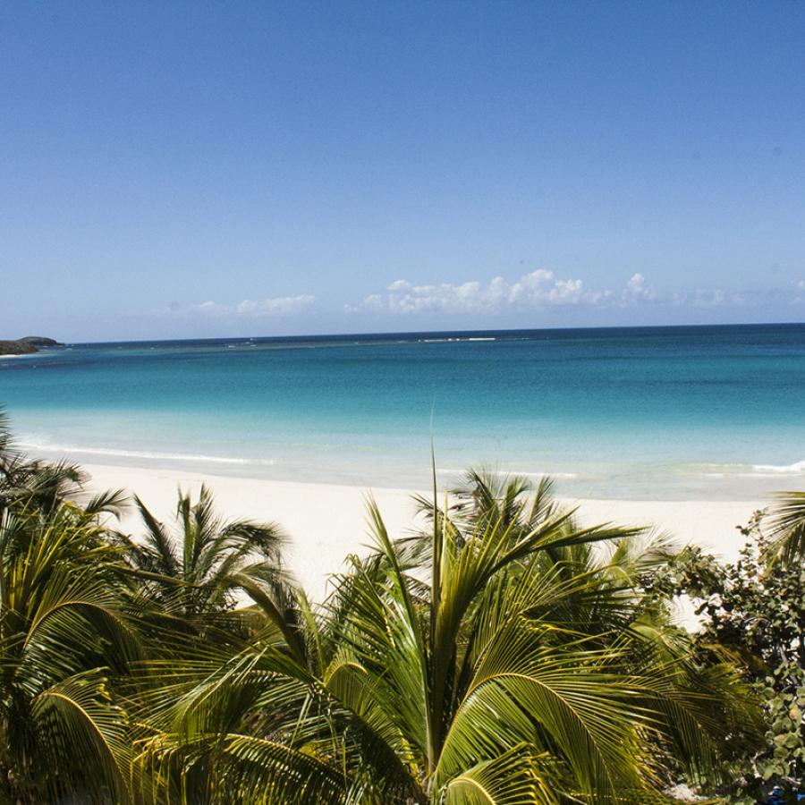 View of Flamenco beach in Culebra.