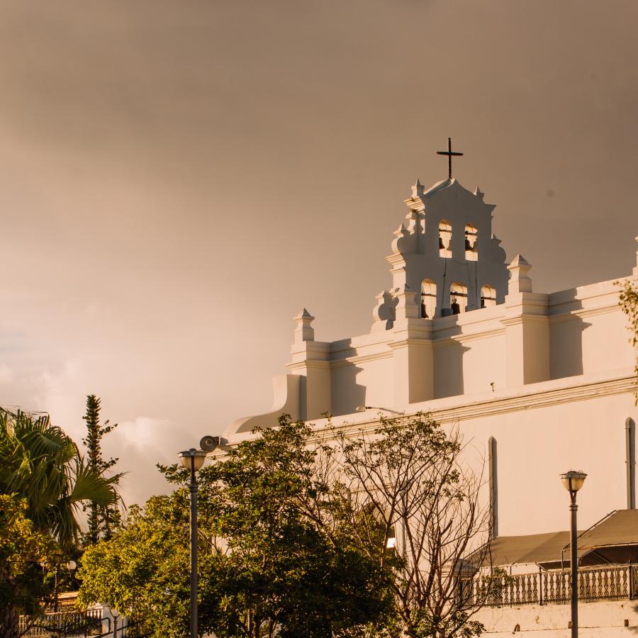 Colonial buildings in Coamo.