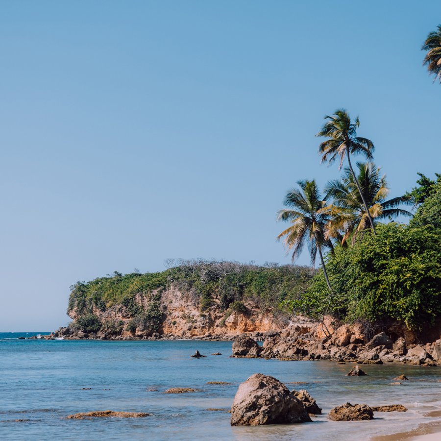 View of Cerro Gordo beach in Vega Alta.