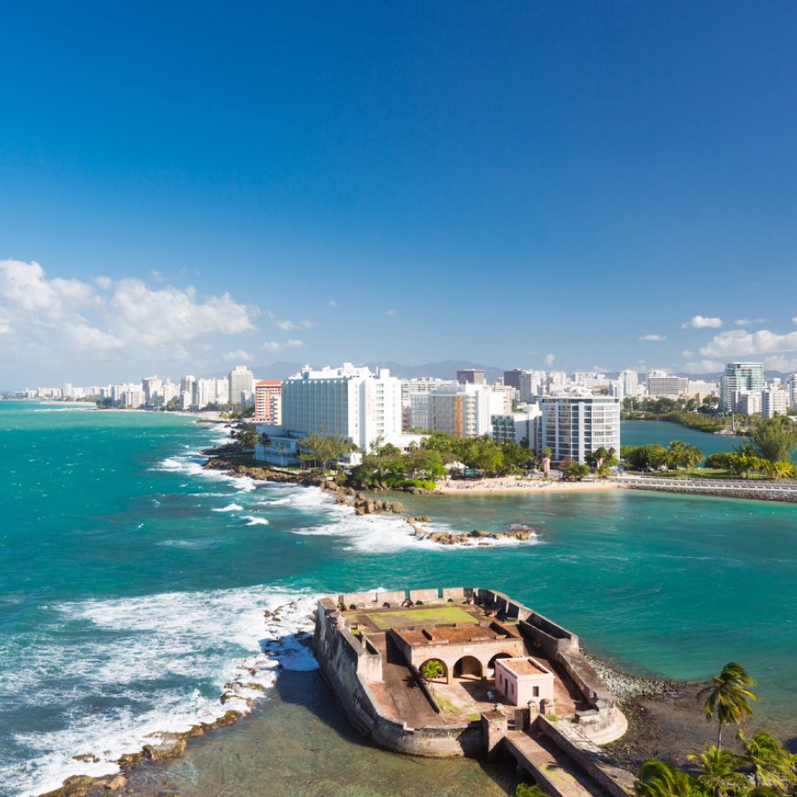 View of Condado from Old San Juan