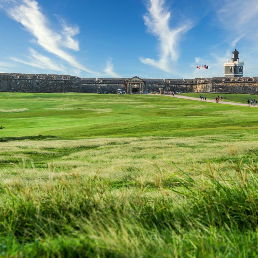 View of El Morro in Old San Juan.