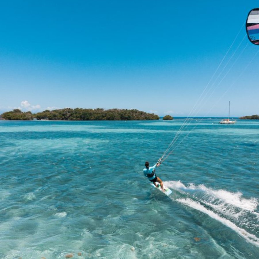 Kite surfing at La Parguera