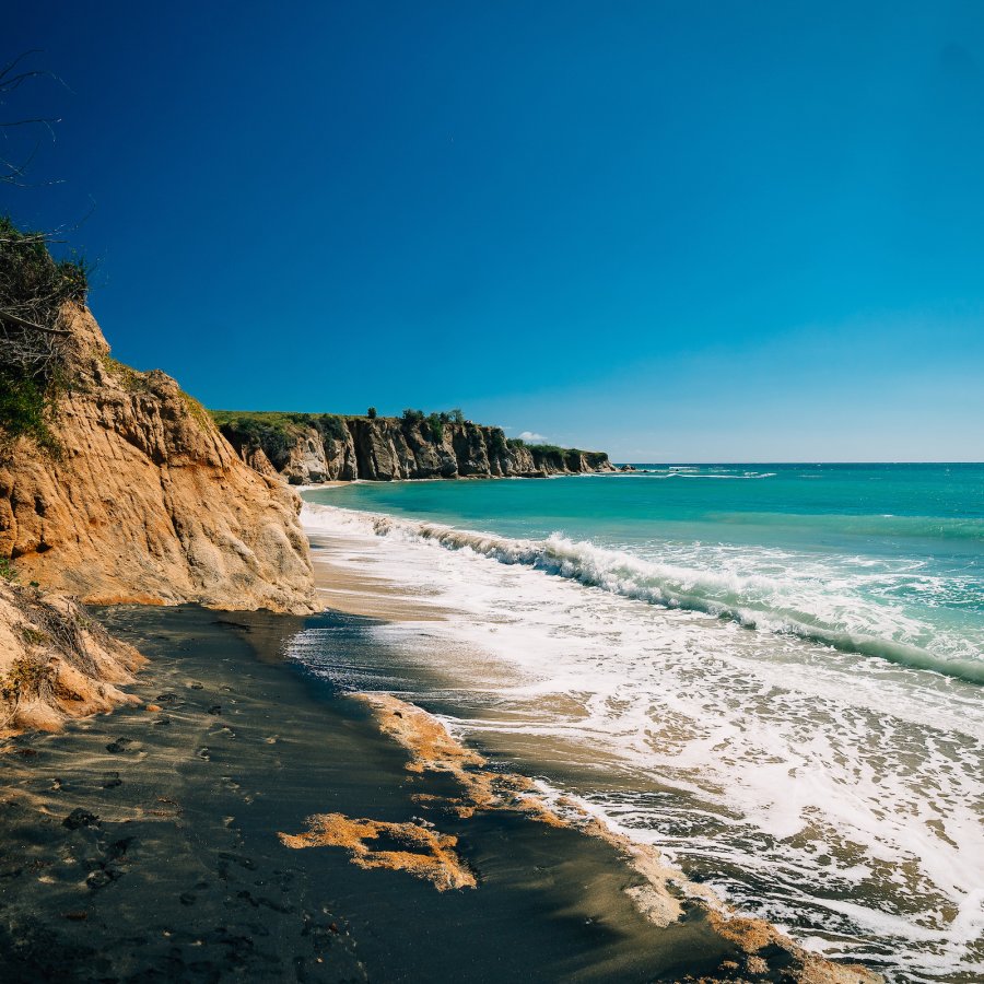 Black Sand Beach in Vieques.