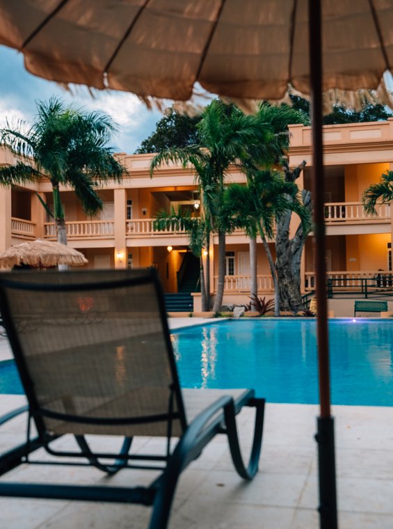 Pool view at Parador Guánica 1929.