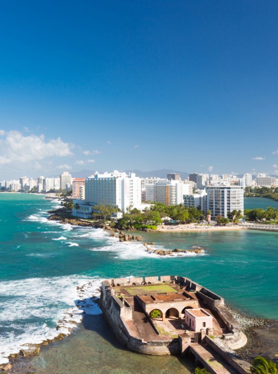 View of Condado from Old San Juan